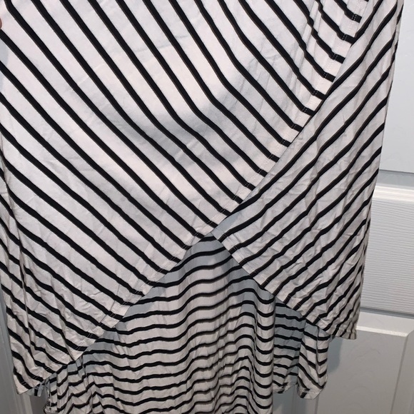 Bebe High/Low Deep-V Midi Dress - Picture 2 of 8